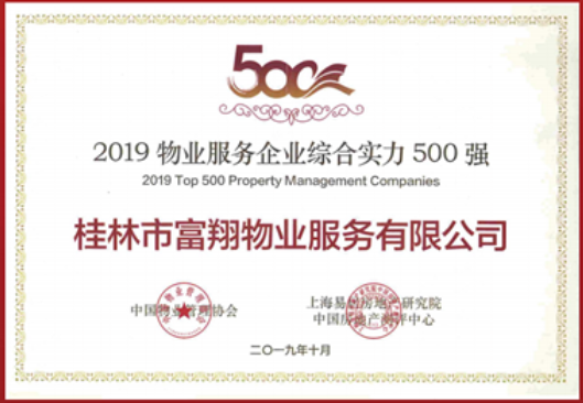 2019年物業(yè)服務綜合實力500強企業(yè)